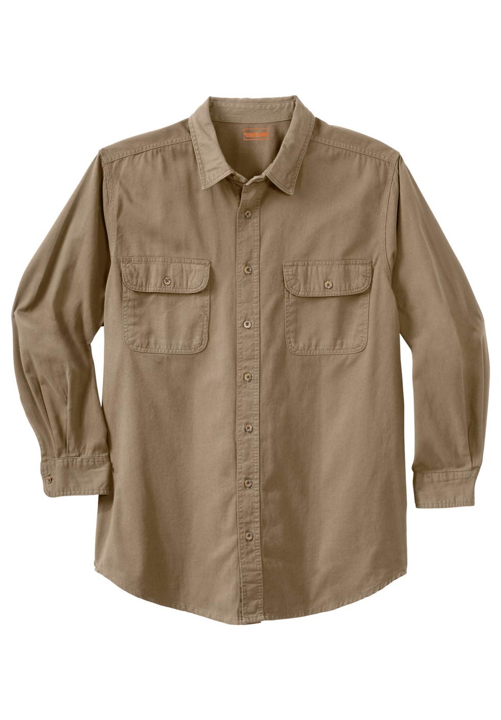 Long Sleeve Denim and Twill Shirt 