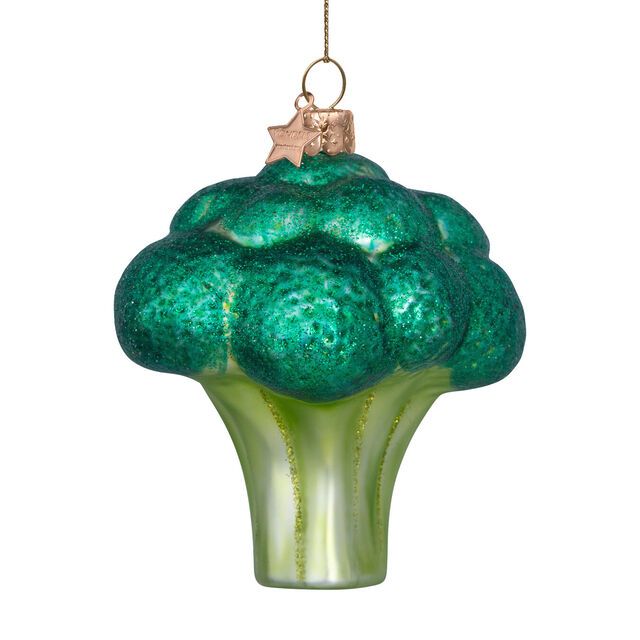 Ornament Glass Green Matt Broccoli