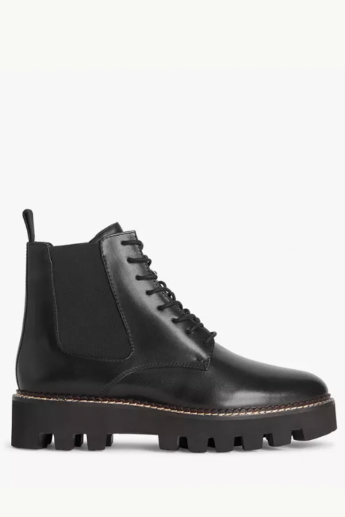 Paisleigh Leather Lace Up Boots