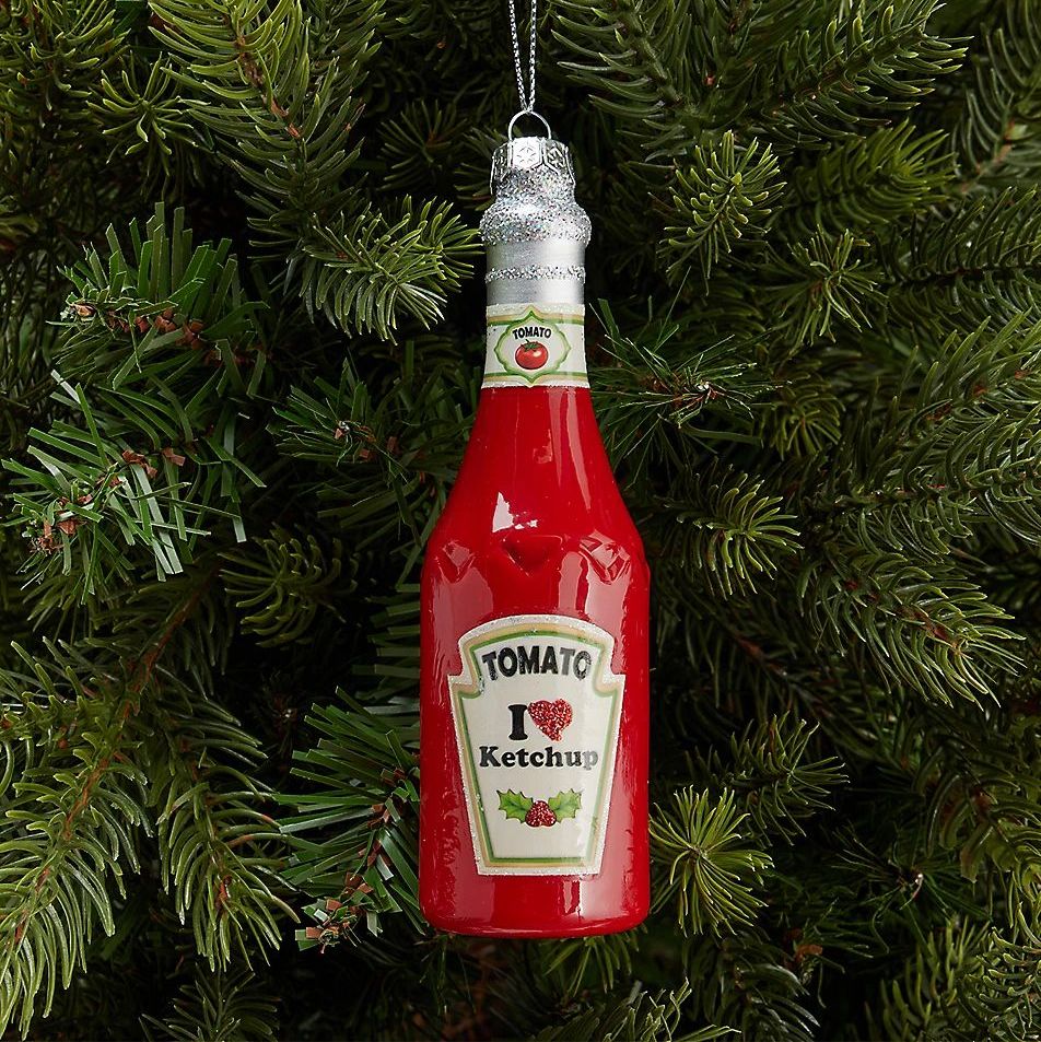 Ketchup Glass Christmas Decoration