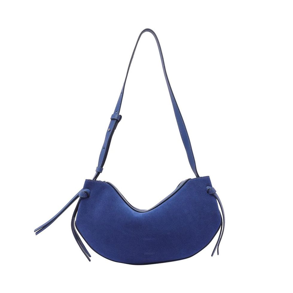 Dust Blue Suede with Blue Suede Tote Bag