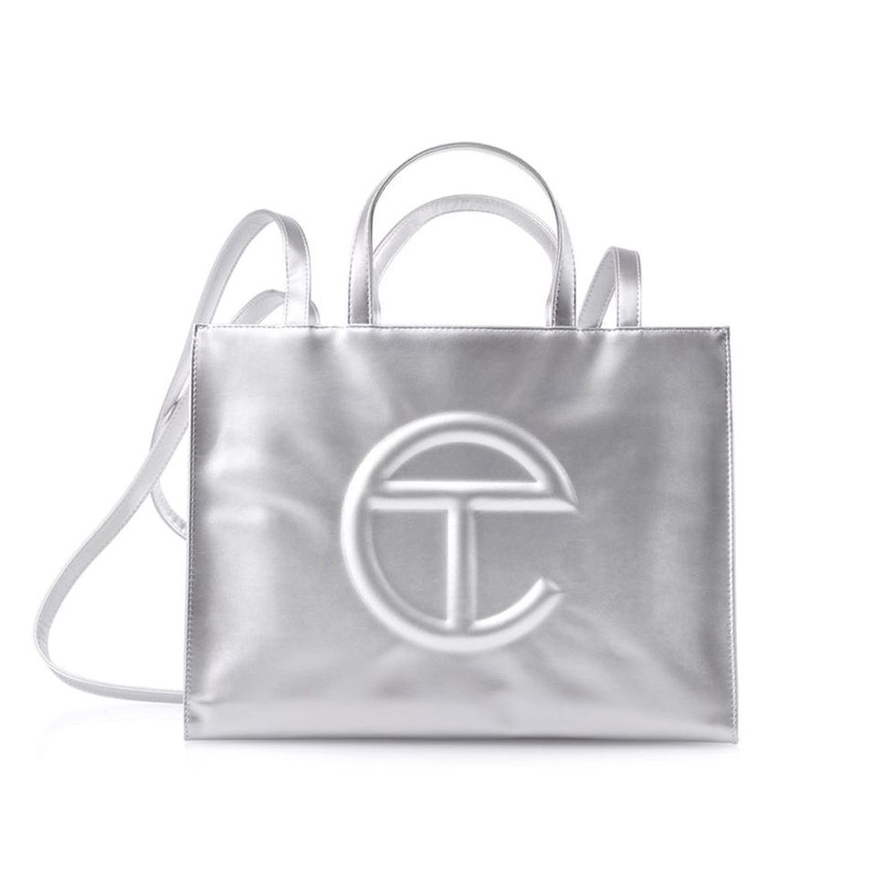 Shopping Bag - Medium Silver