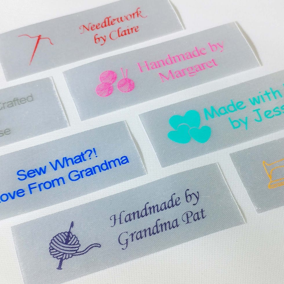 Personalized Satin Sewing Labels Personalized Satin Sewing Labels