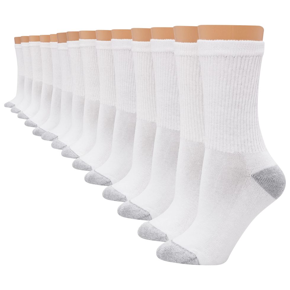 Hanes Men's 6 Pack Ultimate Over The Calf Tube Socks, White, Size