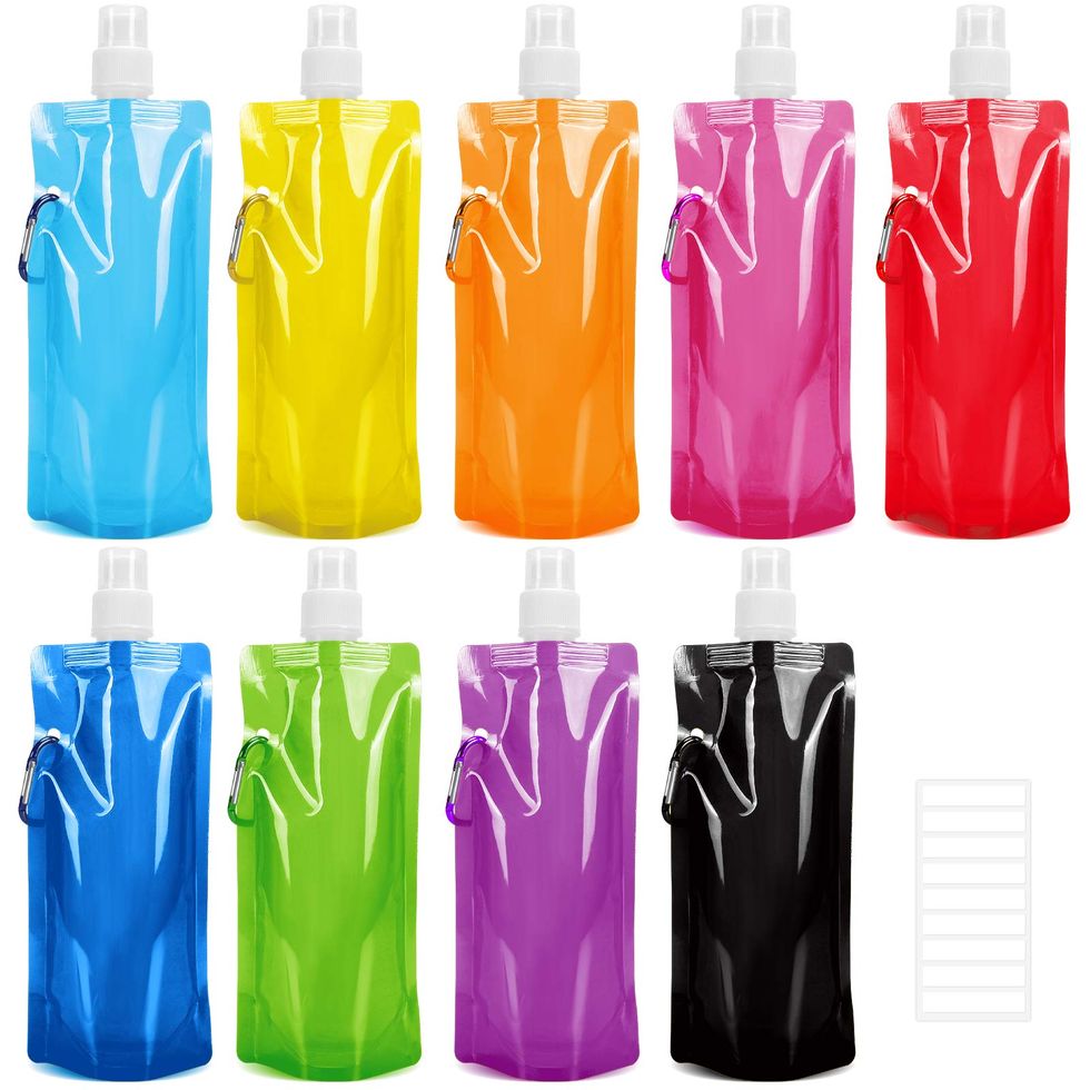 Dropship 20oz Durable Collapsible Water Bottles Leakproof Valve