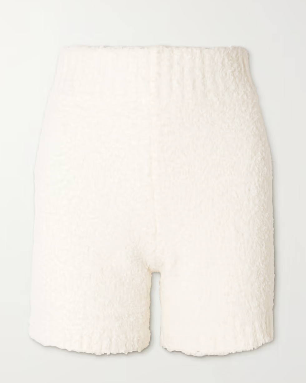 Cozy Knit Bouclé Shorts