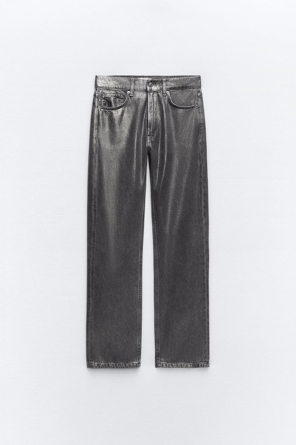 Pantalón gris metalizado