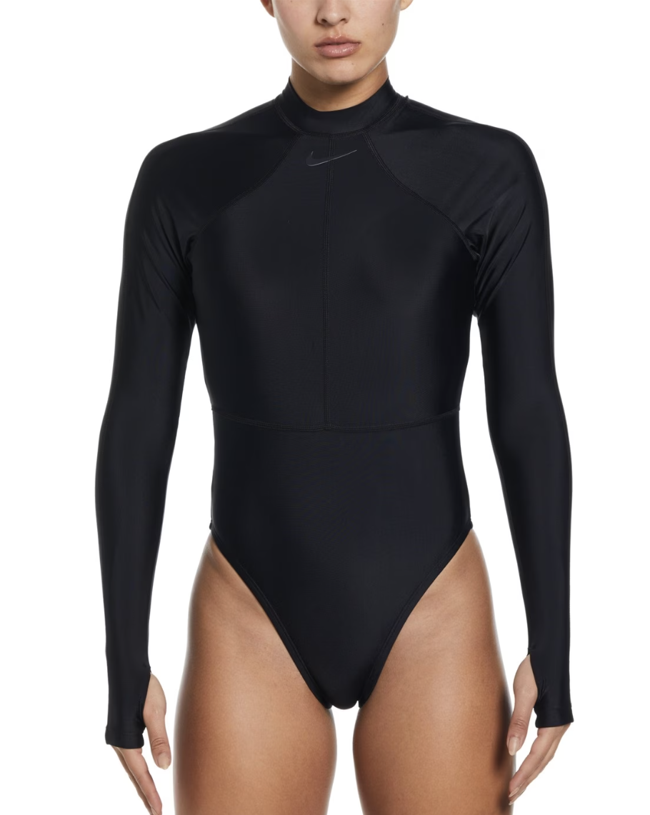 Women's Nieuwland 2e Yulex Long Sleeve Swimsuit in Black