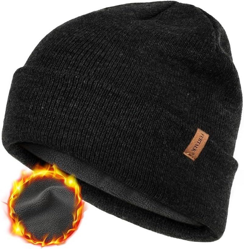 Men's Winter Hat - Trucker Hat with Drop Down Fleece