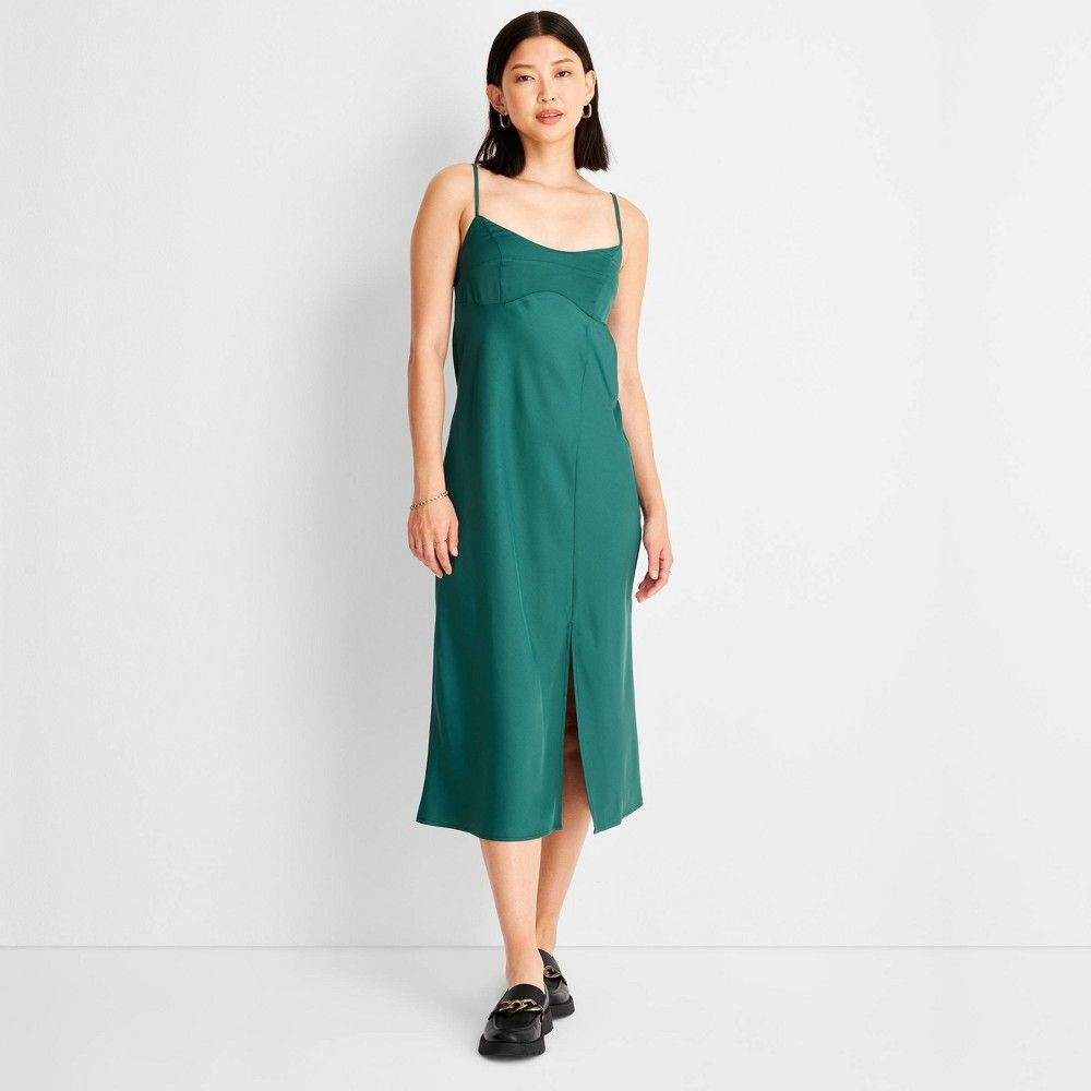 A new day green dress best sale