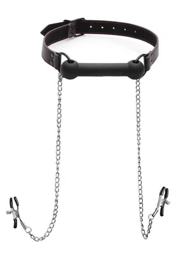 Master Series Black Japanese Clover Nipple Clamps with Chain, Clip On Metal  Finish Clamp Set for Nipples, For Women, Men, Couples, Adjustable
