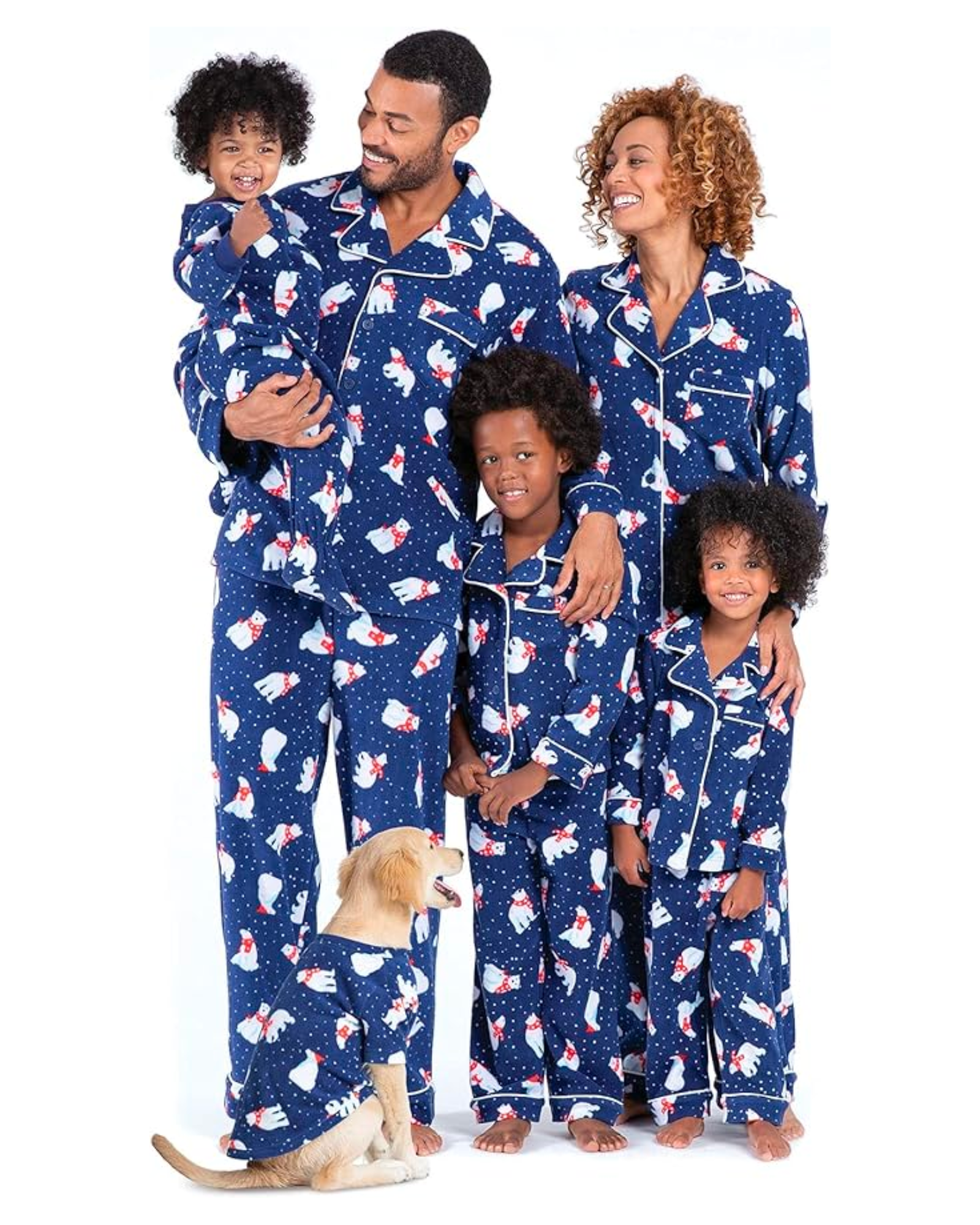 PajamaGram Family Pajamas Soft Cotton - Matching Pajamas, Burgundy