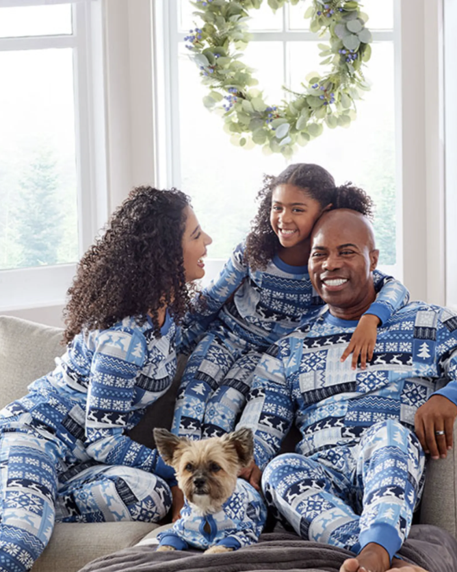 Unisex Adult Matching Family Christmas Long Sleeve Buffalo Plaid