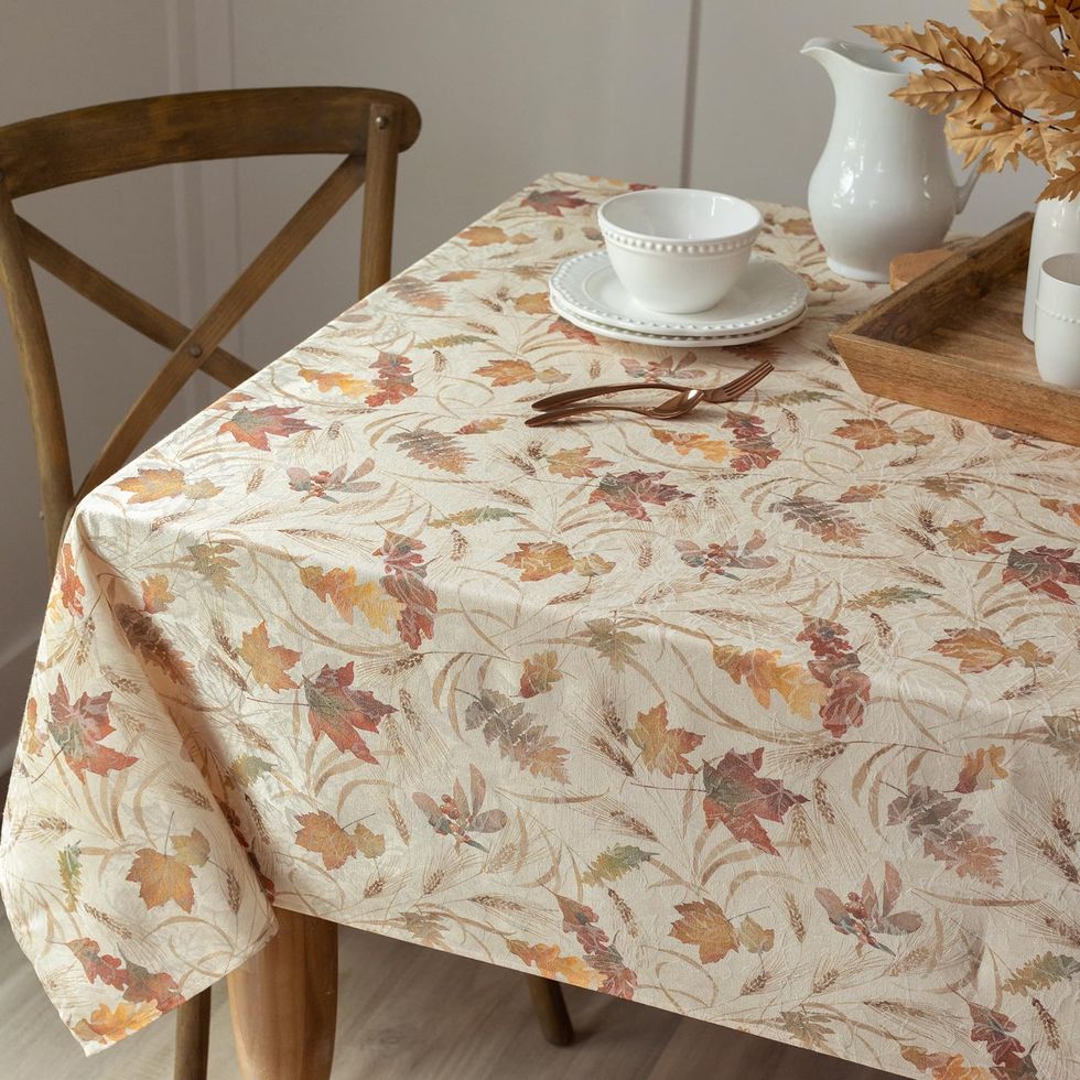 Autumn Jacquard Printed Fabric Tablecloth
