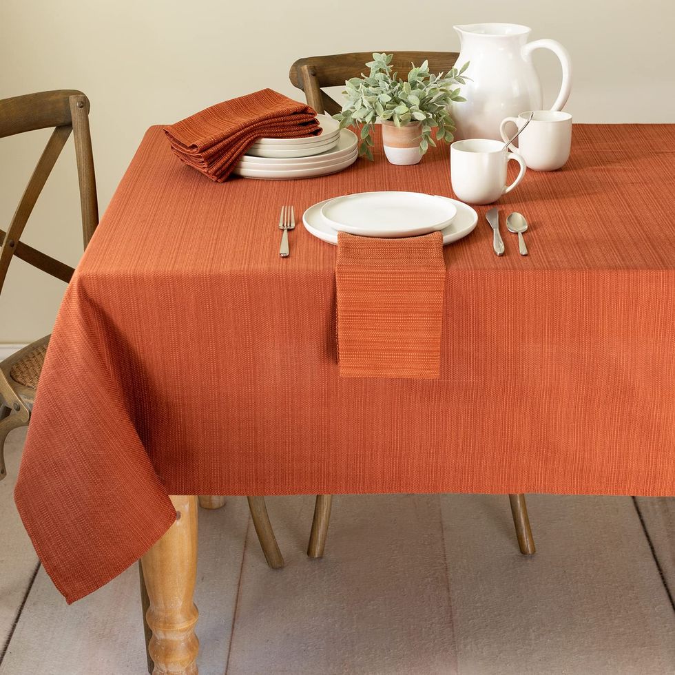 Textured Fabric Tablecloth