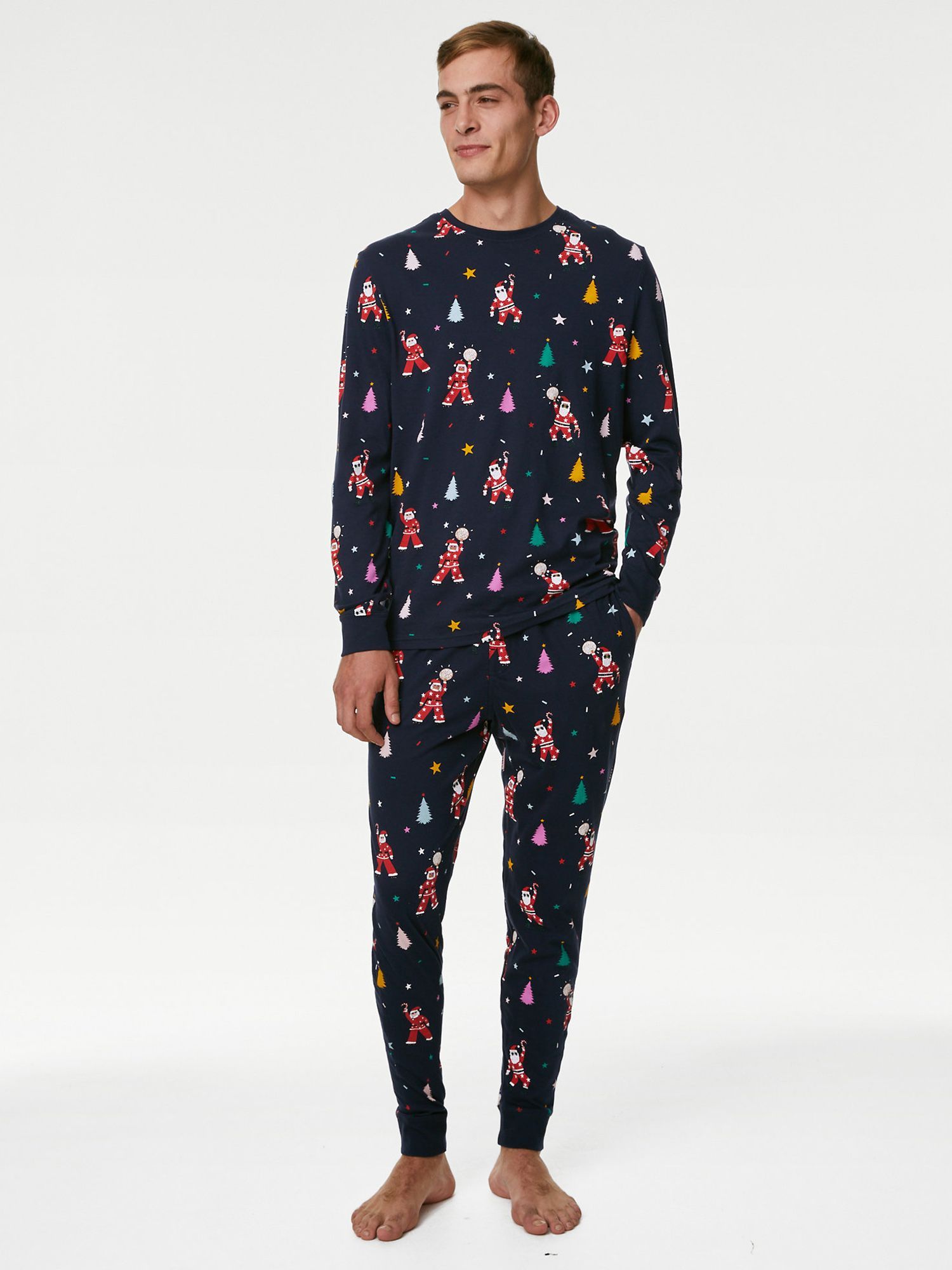 Mens cotton pyjamas marks and spencer hot sale