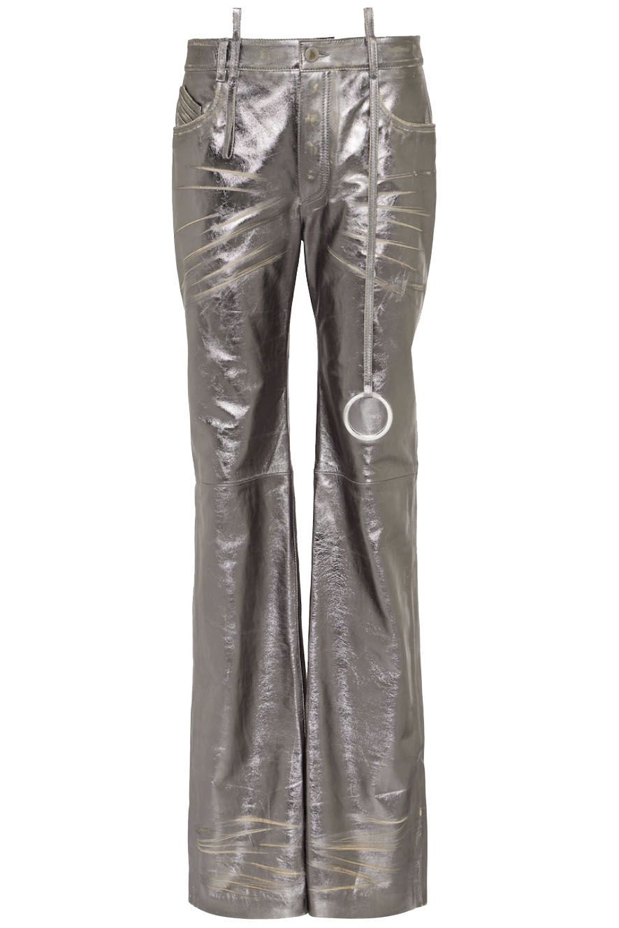 Coated trousers - Silver-coloured - Ladies