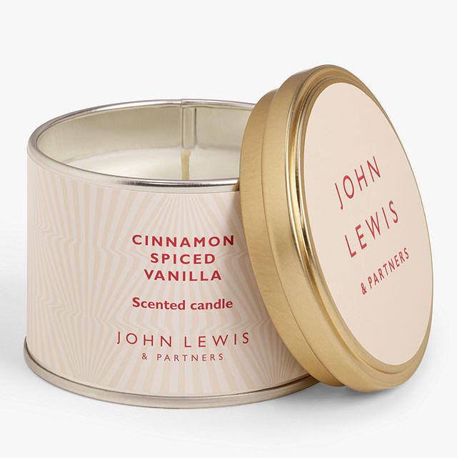 John Lewis Cinnamon Spiced Vanilla Candle Tin