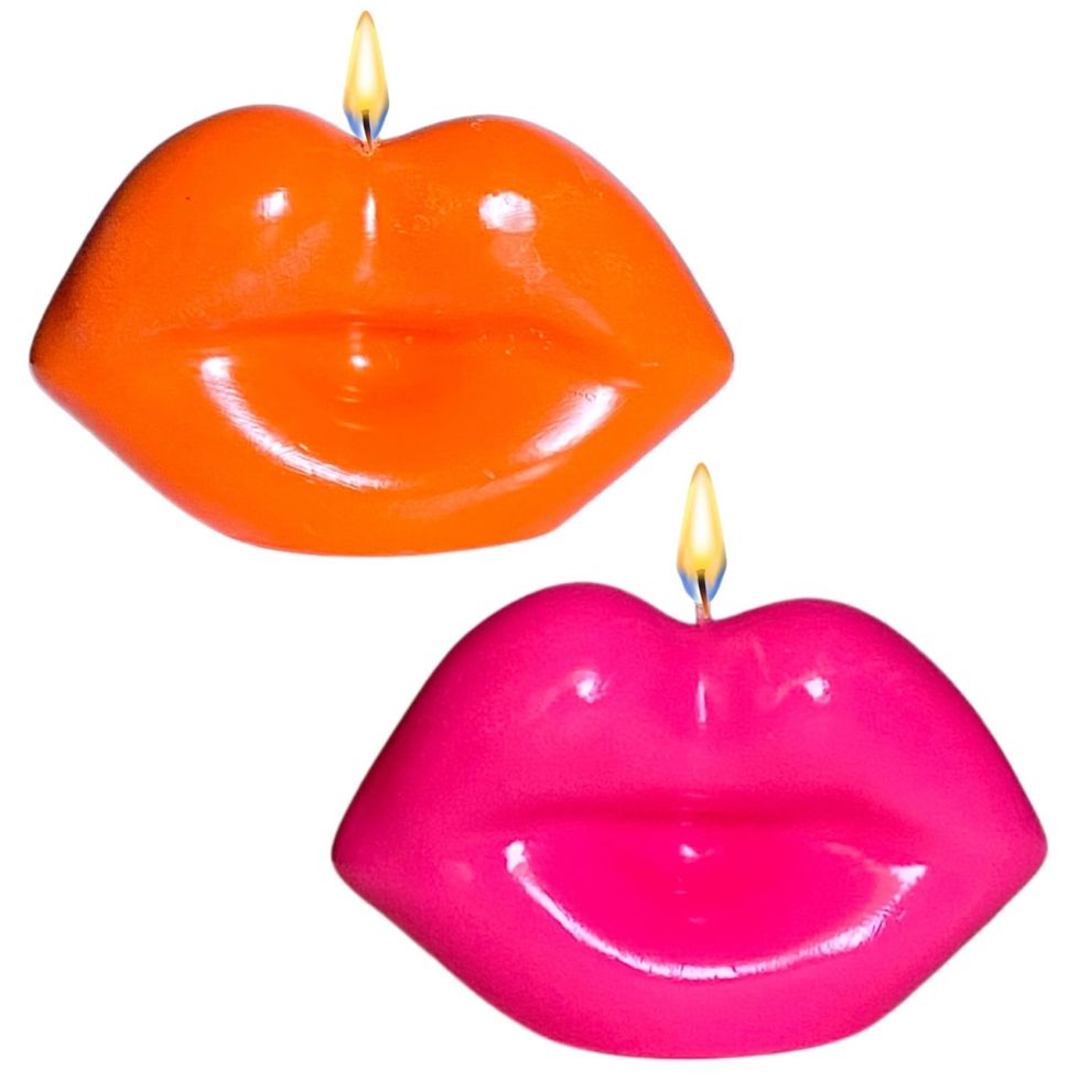 Kiss Me Lips - Pink & Orange