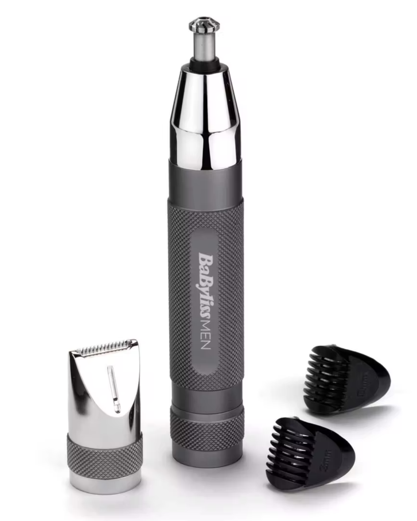 BaByliss Men Super-X Metal Series Nose, Ear and Eyebrow Trimmer