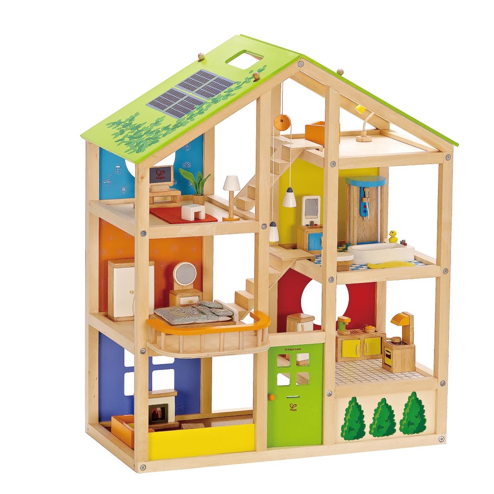 All Seasons Wooden Dollhouse 