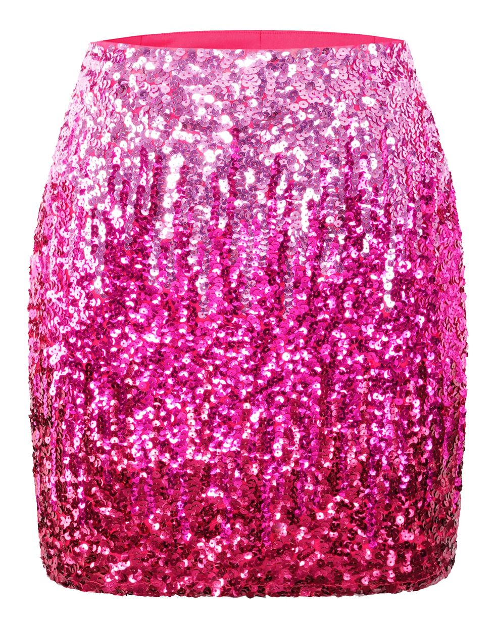 Pink Sequin Skirt