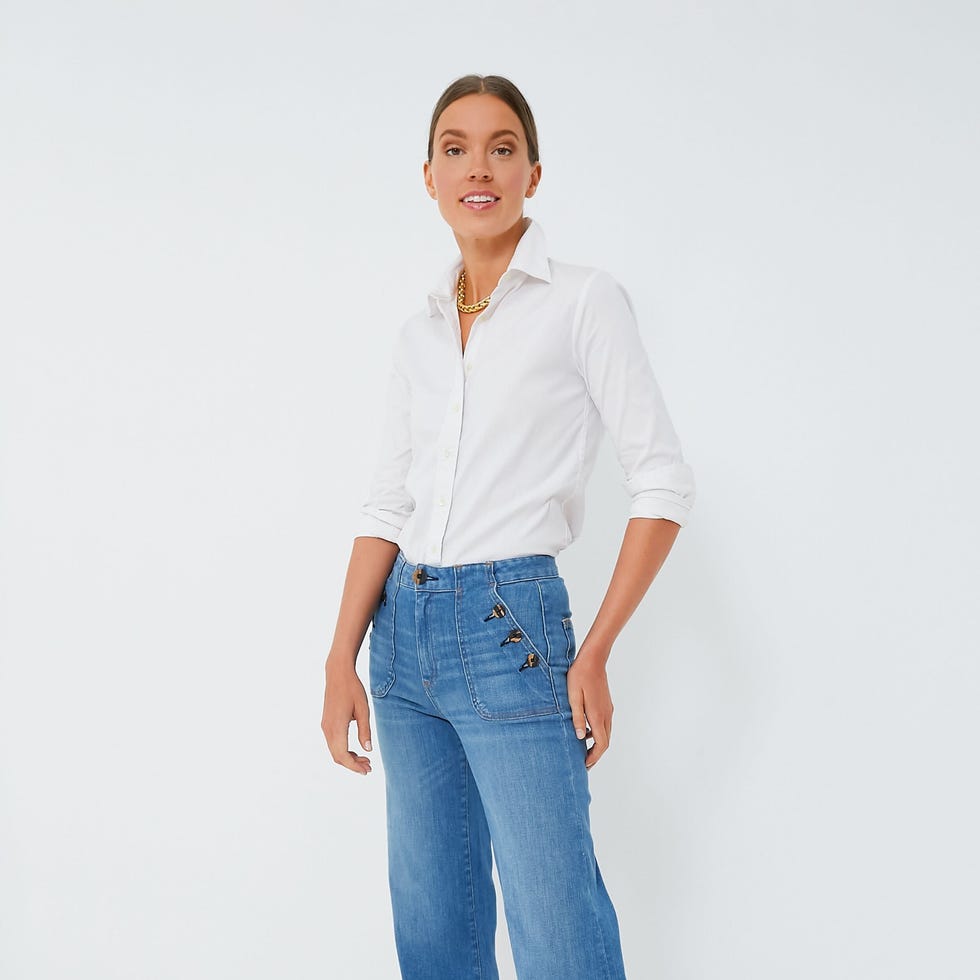 White Long Sleeve Essentials Shirt White Long Sleeve Essentials Shirt