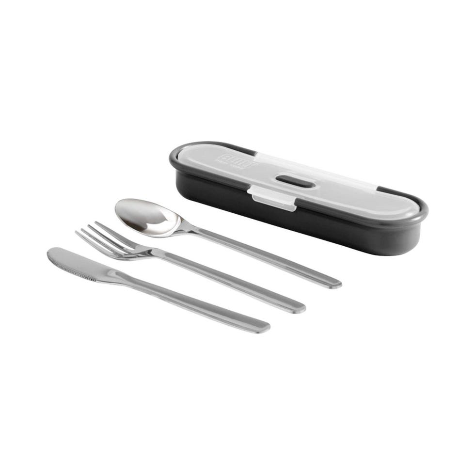 4-Piece Stainless Steel Utensil Set With Nesting Case