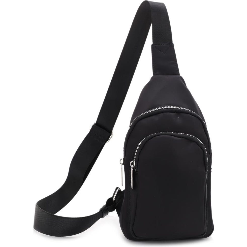 Logan Nylon & Vegan Leather Sling Bag