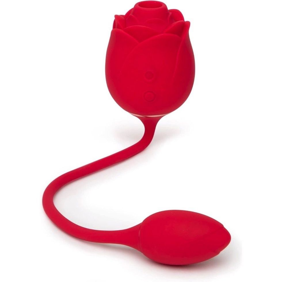 Rose Glow 2-in-1 Clitoral Sucking Toy & Love Egg Vibrator