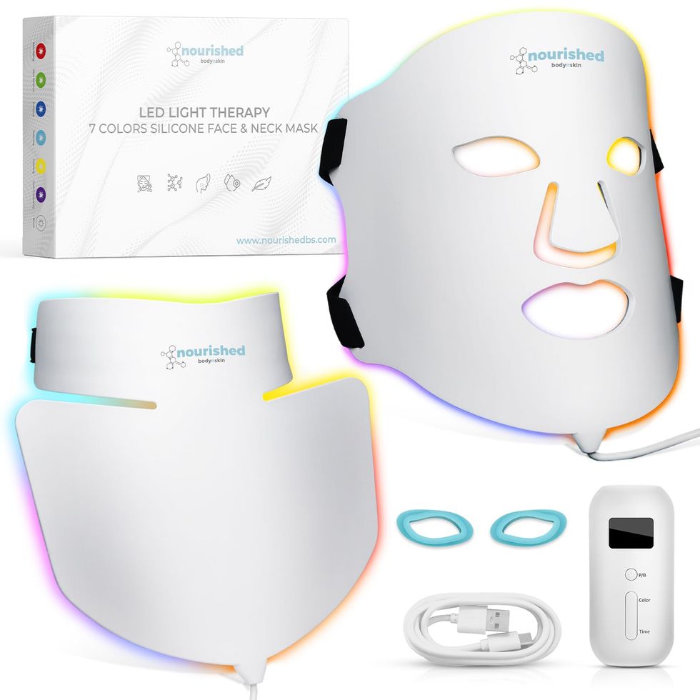 Máscara de luz LED para rostro y cuello