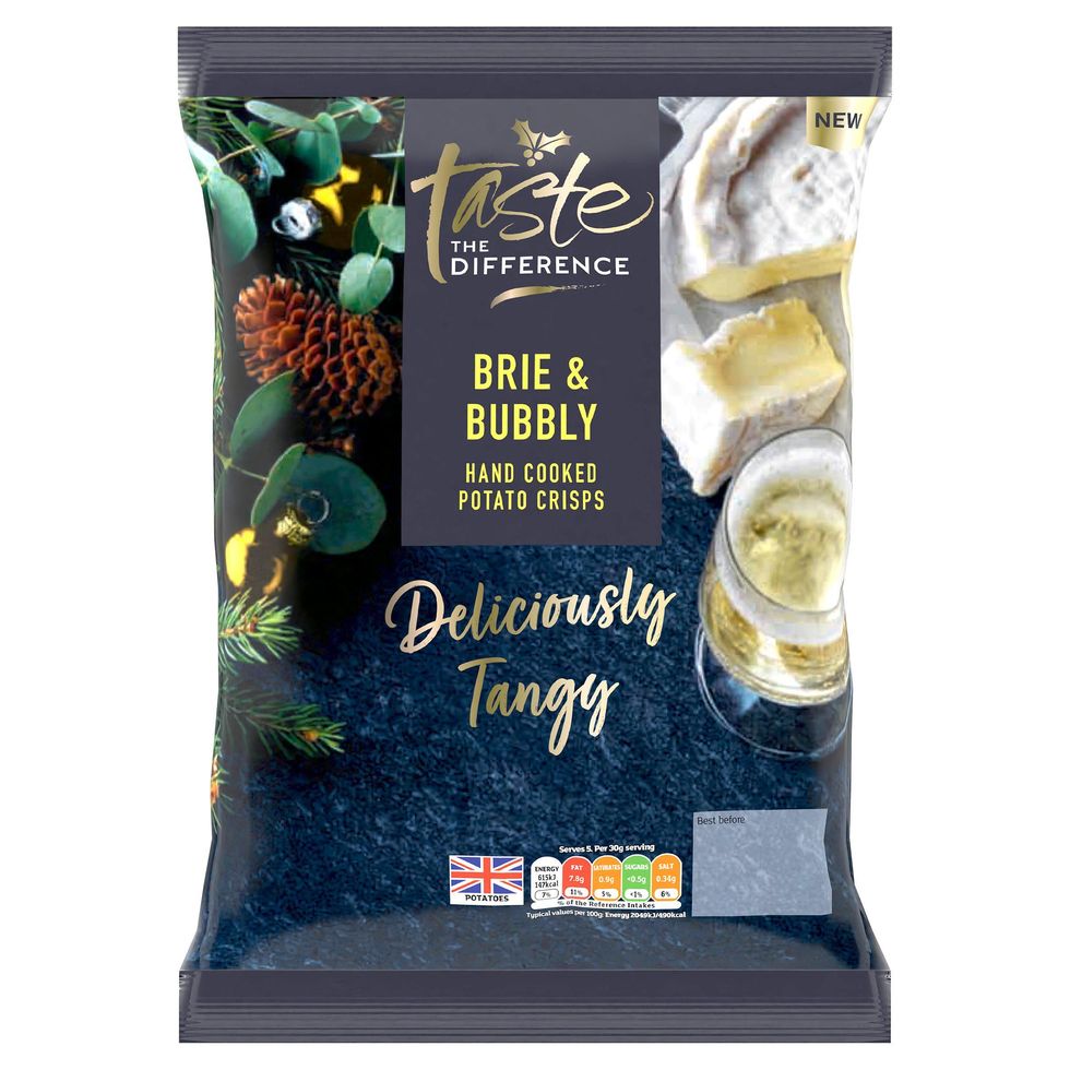 Sainsbury’s Taste the Difference Brie and Bubbly Crisps 150g