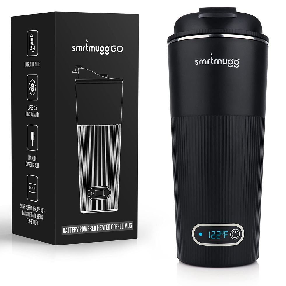 GO Heated Coffee Mug, 13.5 OZ. Smart Mug Battery Powered