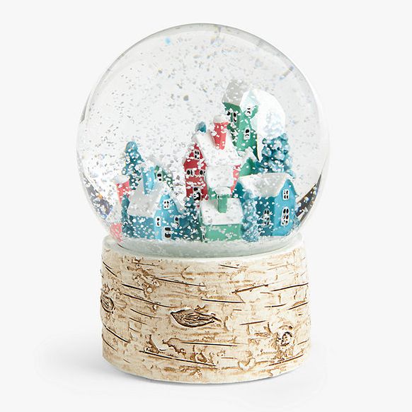 Christmas Cottage Village Snow Globe