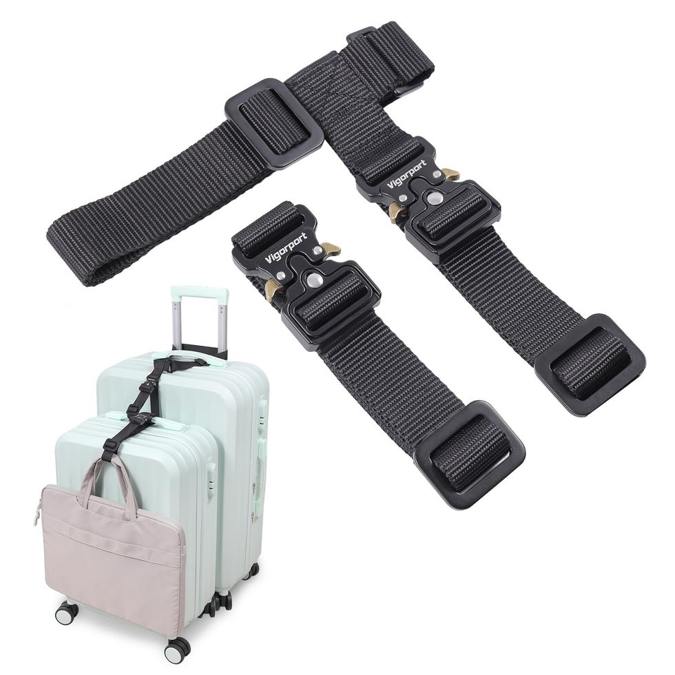 8 Packs 71 x 2 Inches Luggage Straps Adjustable Luggage Belt Travel  Suitcase Belt Luggage Suitcase Straps with Quick Release Buckle Luggage
