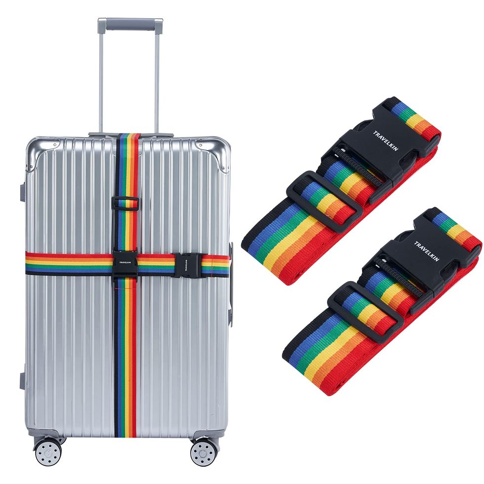 Luggage Straps,Two Add a Bag Suitcase Strap Belt,Adjustable Travel