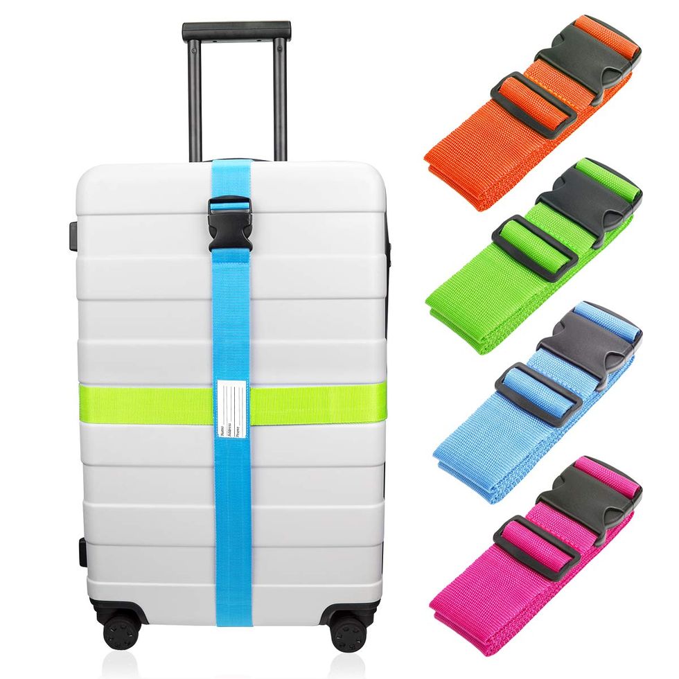 Heavy Duty Luggage Straps TSA Approved w/Lock Adjustable Suitcase