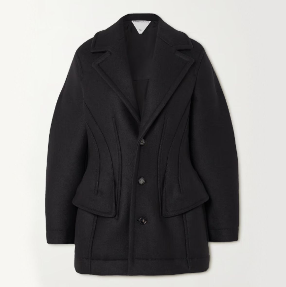 Black store designer coat