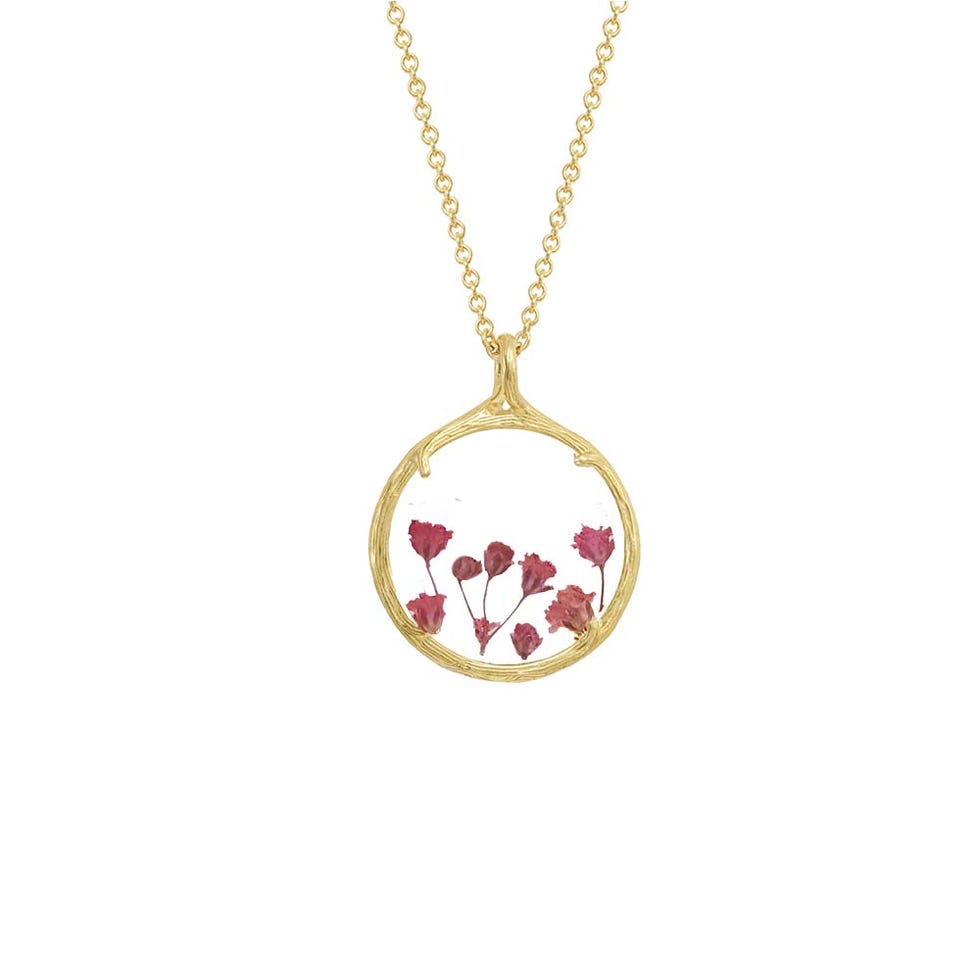 HOPE Botanical Necklace - for Breast Cancer Awareness Month HOPE Botanical Necklace - for Breast Cancer Awareness Month