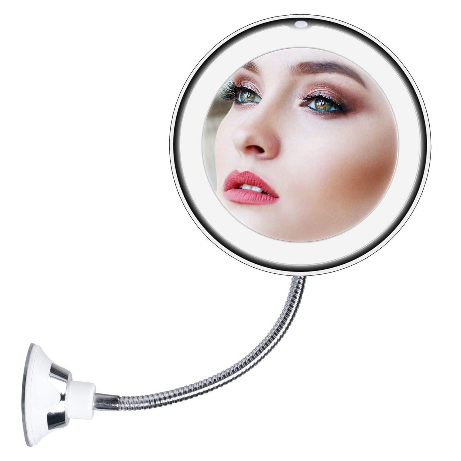 Eyebrow mirror on sale with light