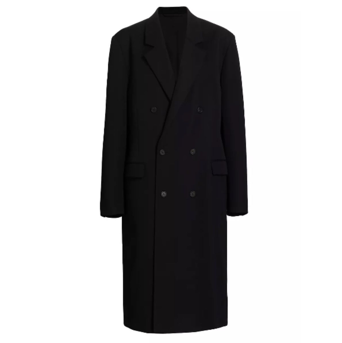 Black designer outlet coat