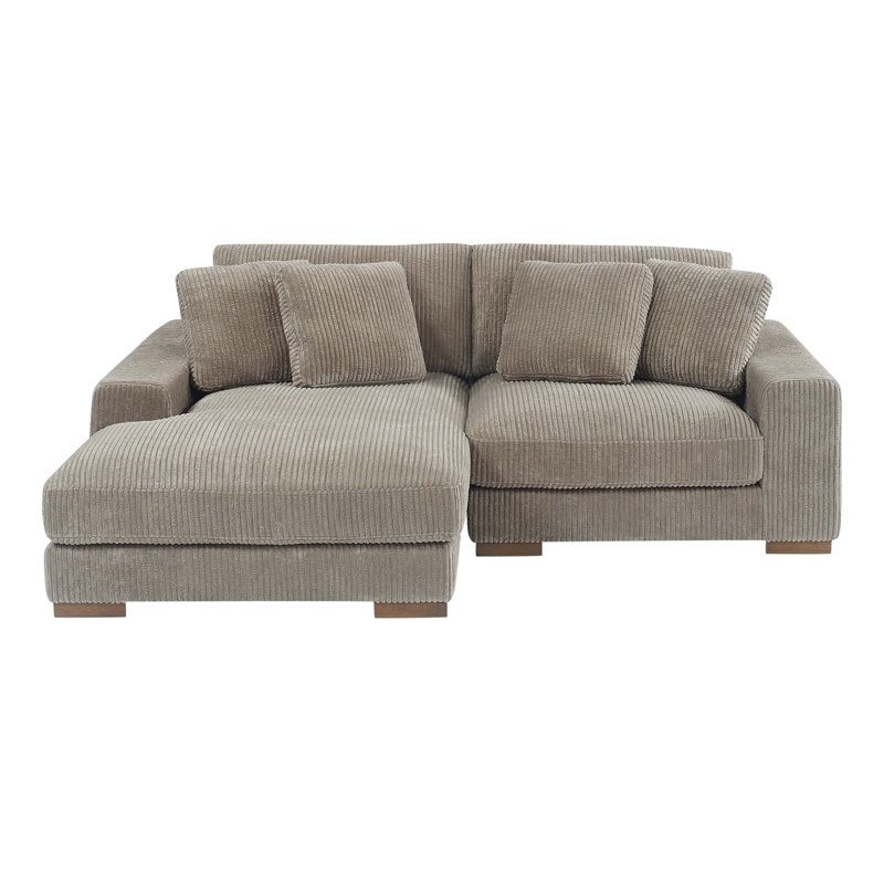 Slim l deals shaped sofa