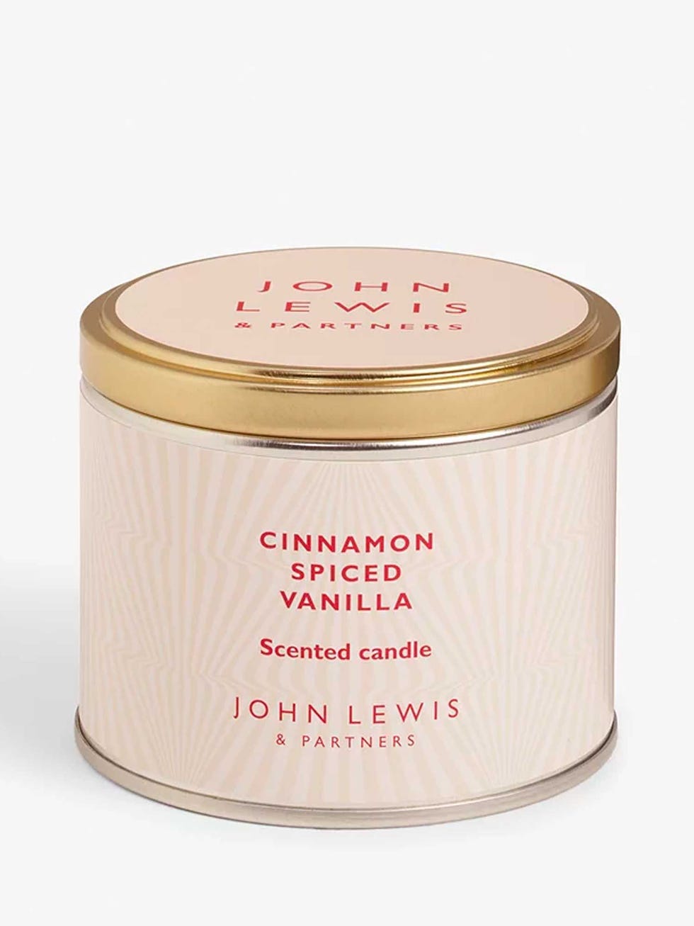 Cinnamon Spiced Vanilla Scented Candle Tin, 147g