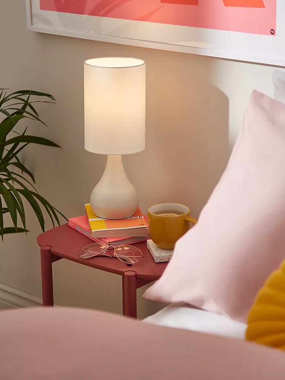 Kristy Touch Table Lamp, White