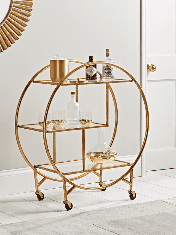 Cox & Cox Deco Cocktail Trolley
