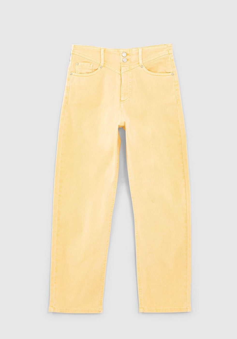 Pantalones vaqueros amarillos