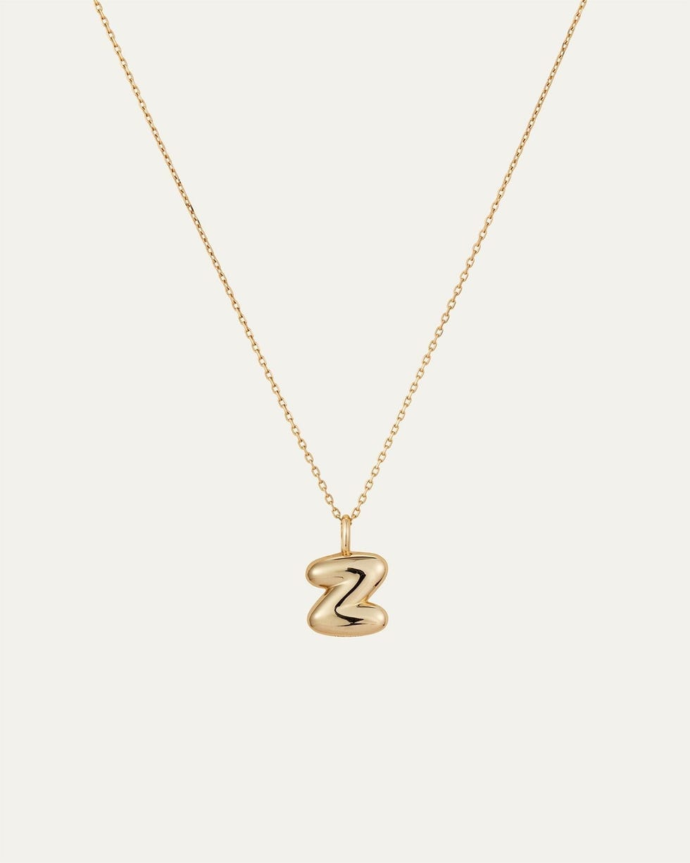 14K Gold Bubble Letter Necklace 14K Gold Bubble Letter Necklace