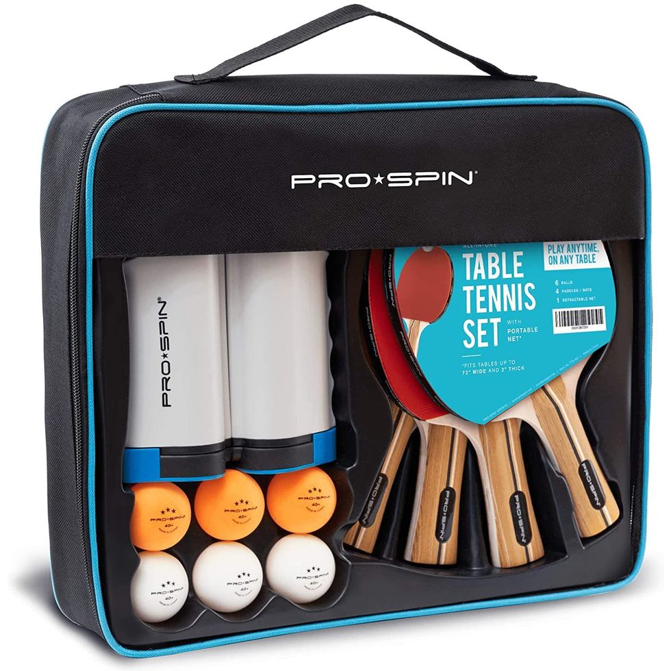 PRO SPIN All-in-One Portable Ping Pong Paddles Set 