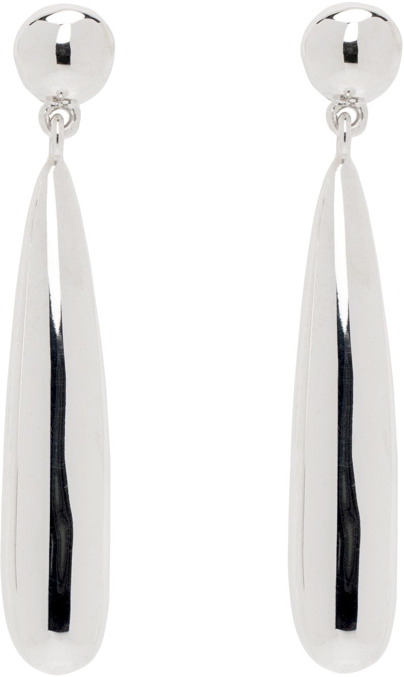 Silver Large Teardrop Earrings Silver Large Teardrop Earrings