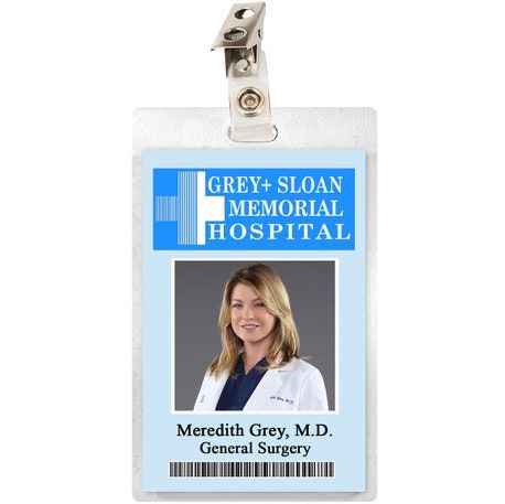 Grey Sloan Memorial Hospital ID Badge 